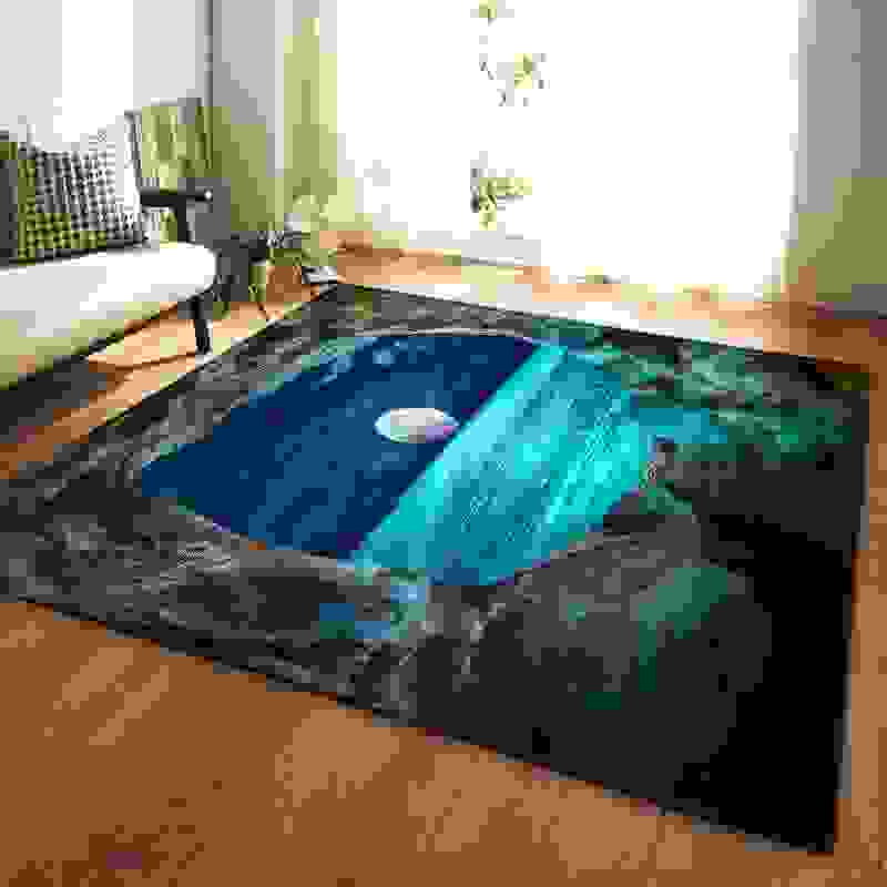 black and white living room carpet