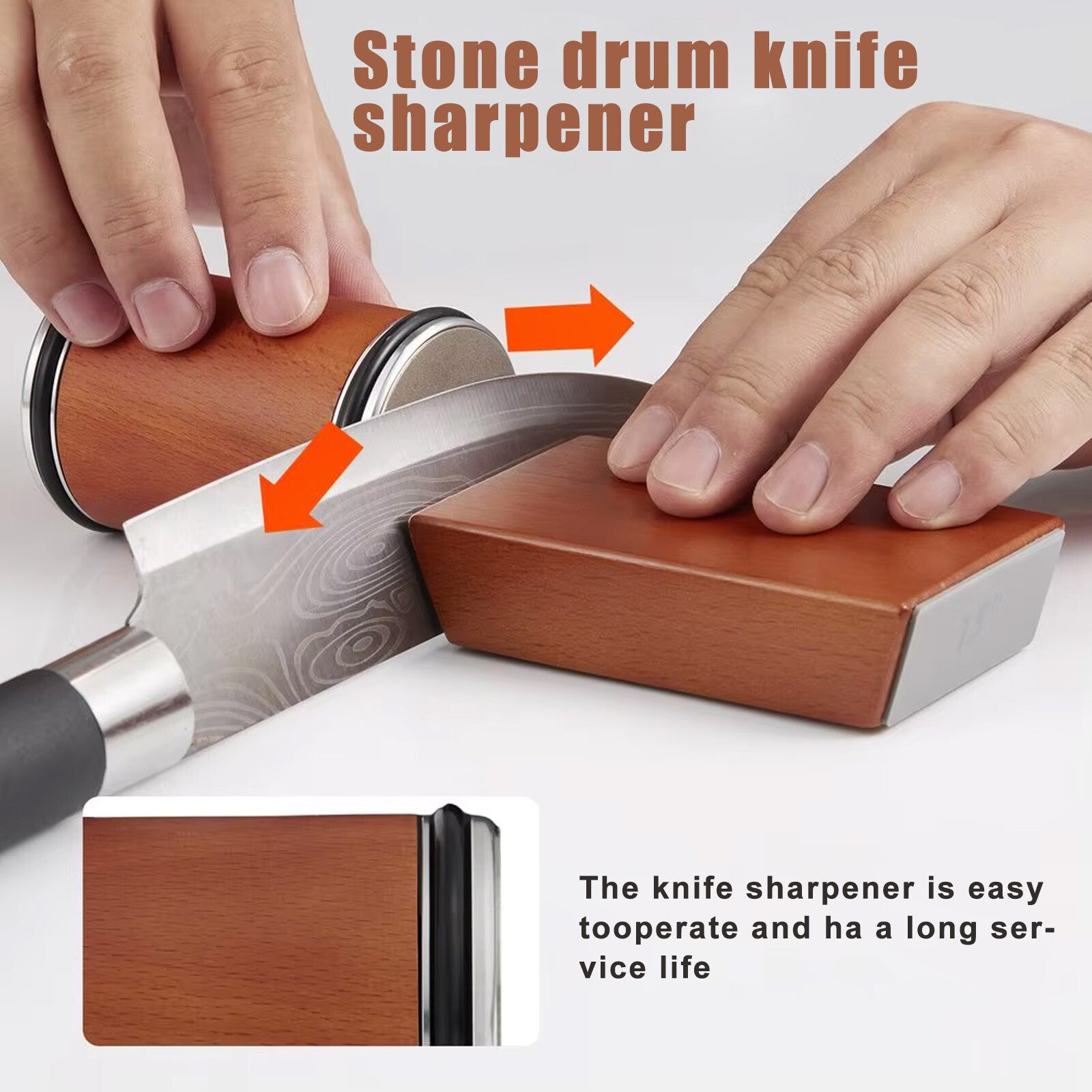 Knife Sharpener Kit Rolling Edge Countertop Knife Sharpener Knife Stone For Cooking