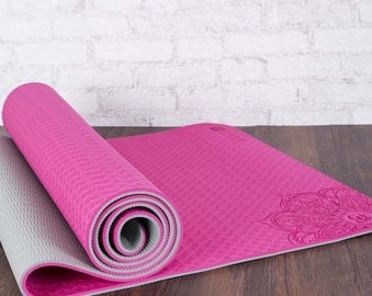 two-color tpe non-slip yoga mat fitness mat and yoga mat