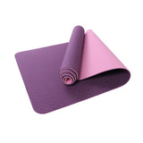 yoga mat two-color 6mm posture line yoga mat fitness mat dupe