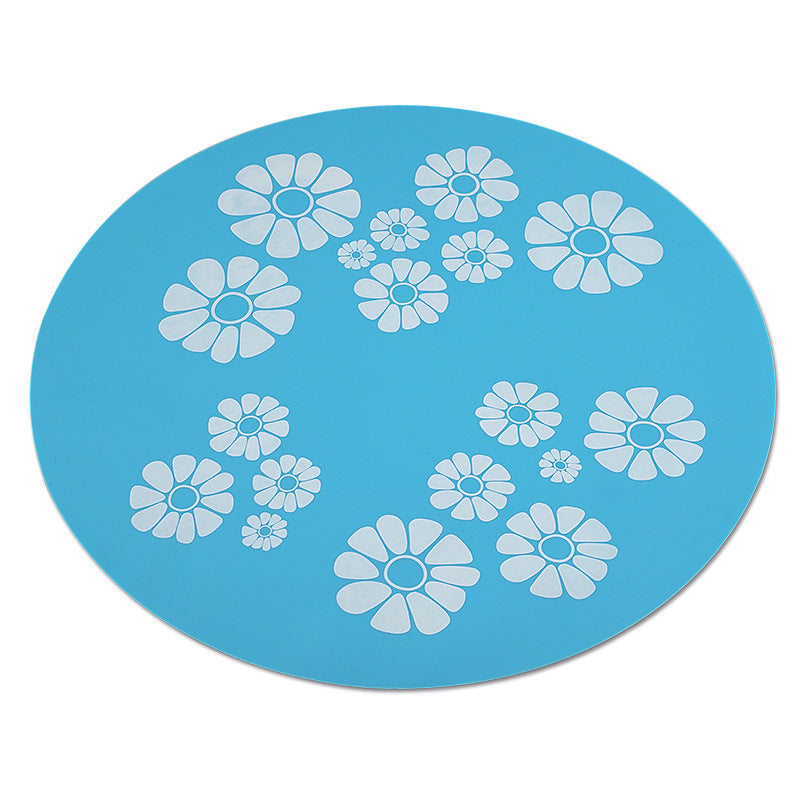 Non-Slip Water-Proof Silicone Mats For Pet Water Dispenser Flower Mats Are Available