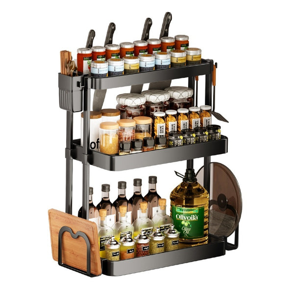 kitchen rack for seasoning multi-layer storage