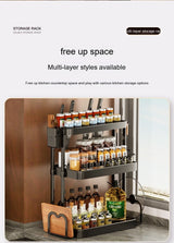 kitchen rack for seasoning multi-layer storage