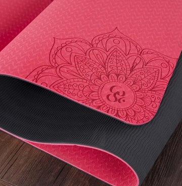 two-color tpe non-slip yoga mat fitness mat and yoga mat